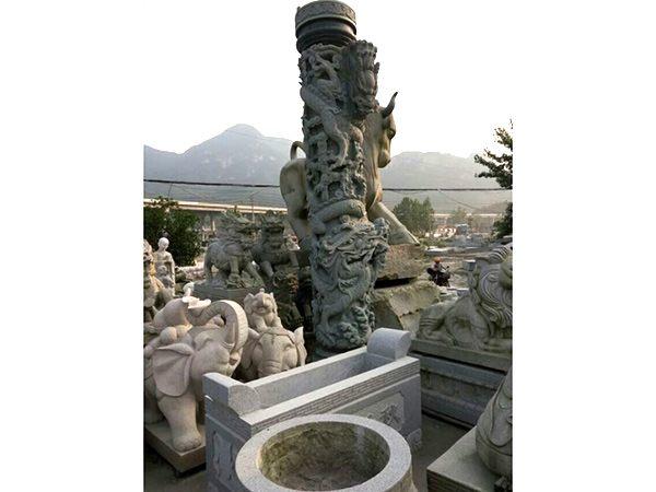 石雕文化柱 龙柱 罗马柱